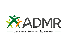 Logo de l'ADMR, où des ateliers de sensibilisation aux TMS et des moyens de prévention sont financés depuis 2020, avec une reconduction annuelle.